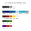 tank top color chart - Boruto Merch