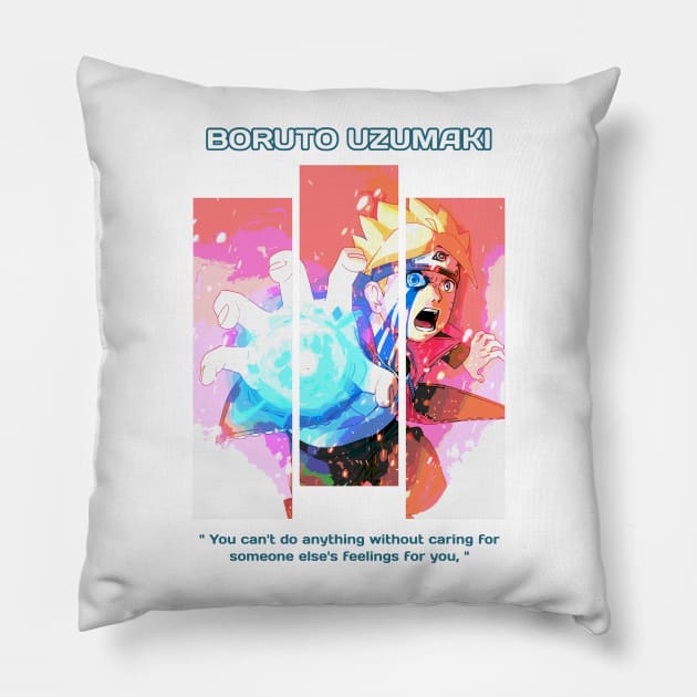 Boruto Uzumaki Color Design Pillow - Boruto Merch
