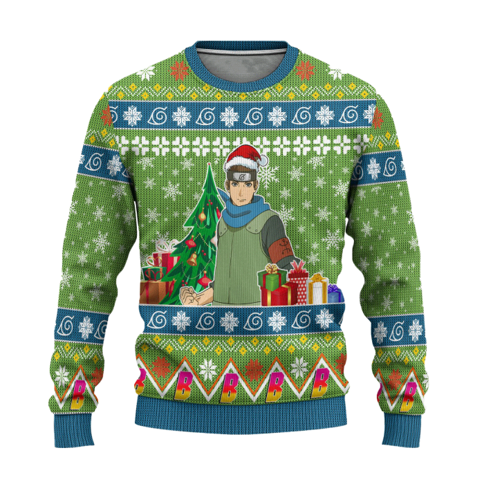 Konohamaru Sarutobi Anime Ugly Christmas Sweater Custom Boruto Xmas 1